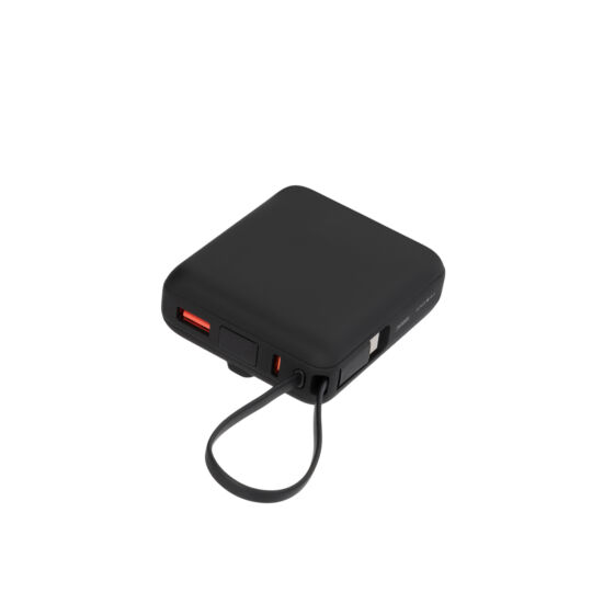 Внешний аккумулятор с подсветкой Риттер PD (Ritter PD) 10000mAh с функцией беспроводной зарядки 15W, черный